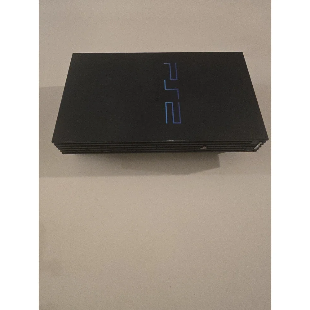 PlayStation 2 PS2 Fat Console Bundle 2 Controllers and Wires 1 Game TESTED
